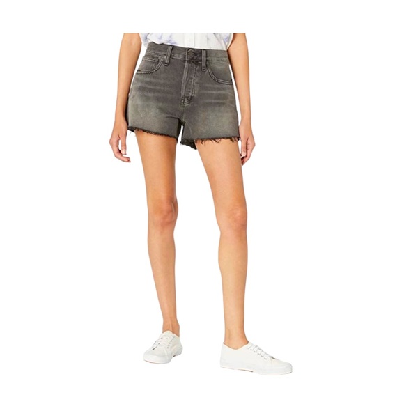 Madewell Pants - Madewell High Rise Relaxed Boy Denim Shorts in Slater Wash